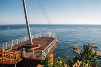 Haeoreum observatory and sea in Pohang, Korea