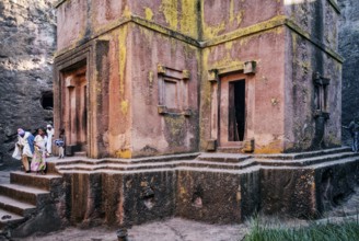 Famous ancient ethiopian orthodox christian rock hewn churches of lalibela ethiopia