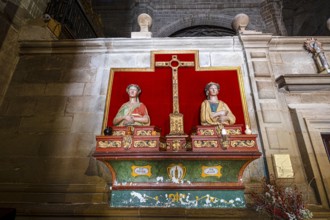 Reliquary bust of Santa Justa and Santa Rufina, 16th century, church of Santa María de la Asunción,