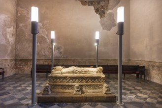 Toledo, Spain, December 16, 2018 : Interior of Toledo cathedral, Saint Blas Chapel in historic