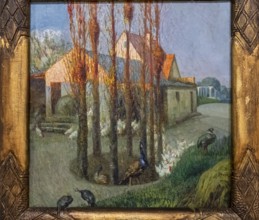 Aus de la meva quinta, Atilio Boveri, 1923, oil on wood, pollensa museum, Majorca, Balearic