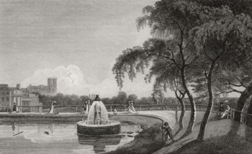 View of Westminster taken from Greenpark, London, England, 1807