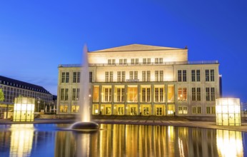 The main opera house in Leipzig, Germany, Europe