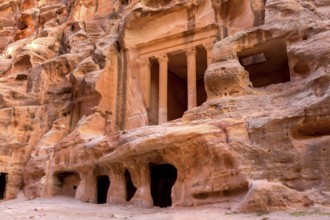 Wadi Musa, Jordan Triclinium at Little Petra, Siq al-Barid