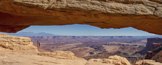 Panorama of Mesa Arch, Canyonlands National Park, Utah