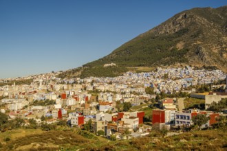 Beautiful City View of Chefchaouen in Morocco