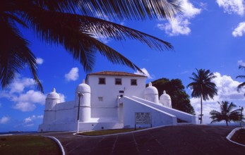 Brazil: The dutch fort Mont Serrat in Salvador de Bahia, where the colonisation of the continent
