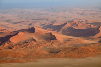 Hot air balloon ride over the Namib in the Namib-Naukluft National Park in Namibia