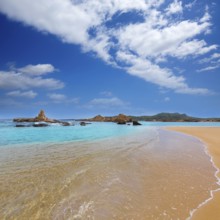 Cala Pregonda in Menorca at Balearic islands es Mercadal