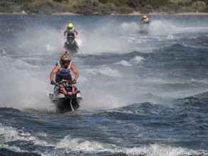 Olbia, Italy - September 16 - 20192 Aquabike world Championship gran prix of Italy
