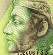 Pribina (800-861) on 20 Korun 2006 Banknote from Slovakia. Slavic Prince