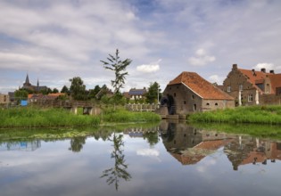 Watermill the Friedesse Molen in Neer along the Neerbeek river in the Dutch village Neer in the