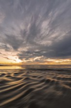 A dramatic and colorful seascape at a northern California beach