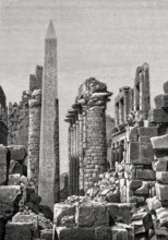Karnak Temple Complex, near Luxor, Egypt, 19th century, Africa
