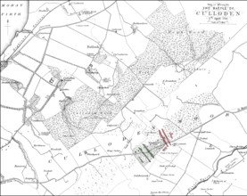 Die Schlacht von Culloden, 16. April 1746, die letzte Konfrontation des Jakobitenaufstands von