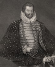 Sir Christopher Hatton, 1540-1591, an English politician, Lord Chancellor of England