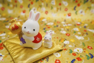 Rabbit year New Year material (New Years card). Shooting Location: Yokohama-city kanagawa