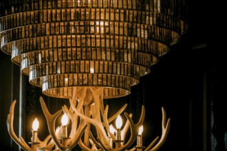 Luxurious chandelier interior. Shooting Location: Toronto
