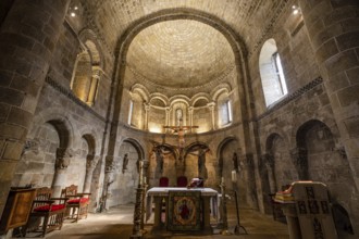 San Martín de Elines, apse and chancel with overlapping blind arches, Valderredible region,
