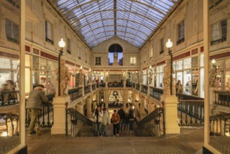 Historic shopping arcade Passage Pommeraye in the Graslin neighbourhood, Nantes, Loire-Atlantique