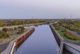 Rothensee lock Magdeburg Saxony Anhalt Federal waterway