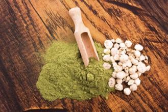Moringa leaf powder and seeds