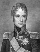 Charles X of France (1757-1836) on engraving from 1859. King of France during 1824-1830. Engraved