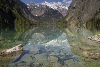 Lake Obersee near Berchtesgaden in the German Alps