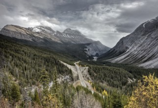 Scenic View Rocky mountains Alberta Canada Jasper Highway