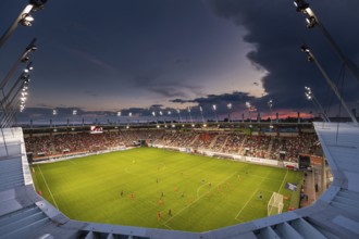 LUBIN, POLAND - MAY 20, 2024: Football match Polish PKO Ekstraklasa between KGHM Zaglebie Lubin vs