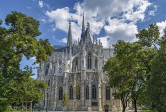 The Votive Church is a neo-Gothic church located on the Ringstrasse in Vienna, Austria. Voew from