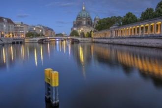 Berlin Cathedral, Museum Island and the Spree at dusk