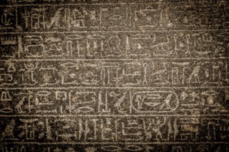 Ancient Egyptian hieroglyphics. Vintage background
