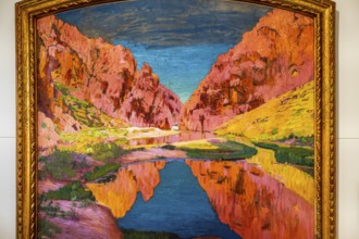 Torrent de Pareis, 1916, oil on canvas, Francisco Bernareggi, Mallorca, Balearic Islands, Spain,