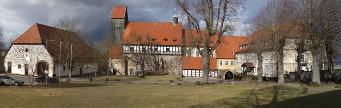 Katlenburg castle, St. Johannes church, Katlenburg-Lindau, district of Northeim, Lower Saxony,