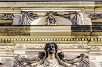 Detailes perspective of the Great Garden Palace Dresden in Germany