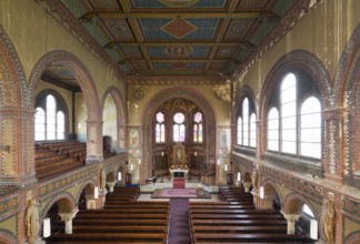 Berlin Prenzlauer Berg, Immanuelkirche, view to the east from the gallery