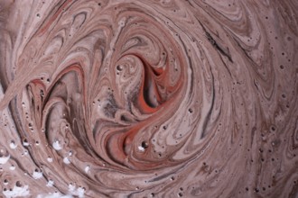 Beautiful abstract art of Ebru marbling painting techniques on water with paints