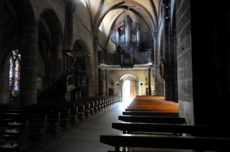 Eglise Ste-Croix, Church of the Holy Cross, Kaysersberg, Alsace Wine Route, Alsace, Département