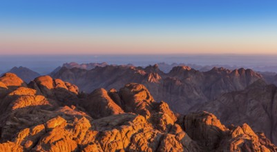 Mount Sinai, Mount Moses in Egypt. Africa