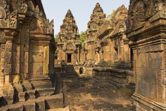 The temple complex of Banteay Srei in Cambodia