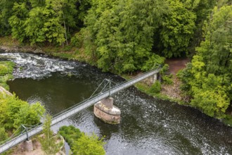 Bridge over the Mulde River Kriebstein Castle