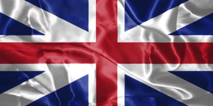 Great Britain Flag King's Colours. Civil and State Ensign 3D illustration