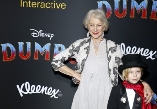 Helen Mirren and Waylon Hackford at the World premiere of 'Dumbo' held at the El Capitan Theatre in