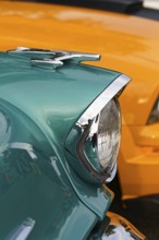 Automobile, car show, head light, custom made vintage car, Province of Quebec, Canada, North