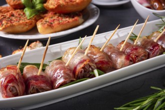 Dates wrapped in bacon and delicious tapas