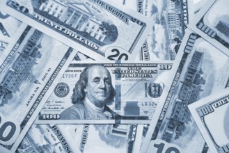 Money background with closeup of American Dollars