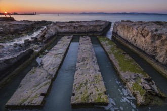 Irrigation canal of the salt flats, Sa Siquia, la Savina, Formentera, Pitiusas Islands, Balearic