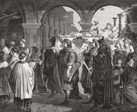 Burial of Walther von der Vogelweide, c. 1170 – c. 1230, a Middle High German Minnesänger