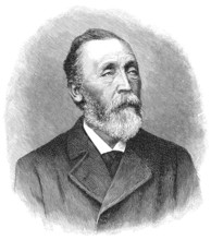 Portrait of Ernst Heinrich Wilhelm von Stephan, 1831-1897, postmaster general of the German Reich,